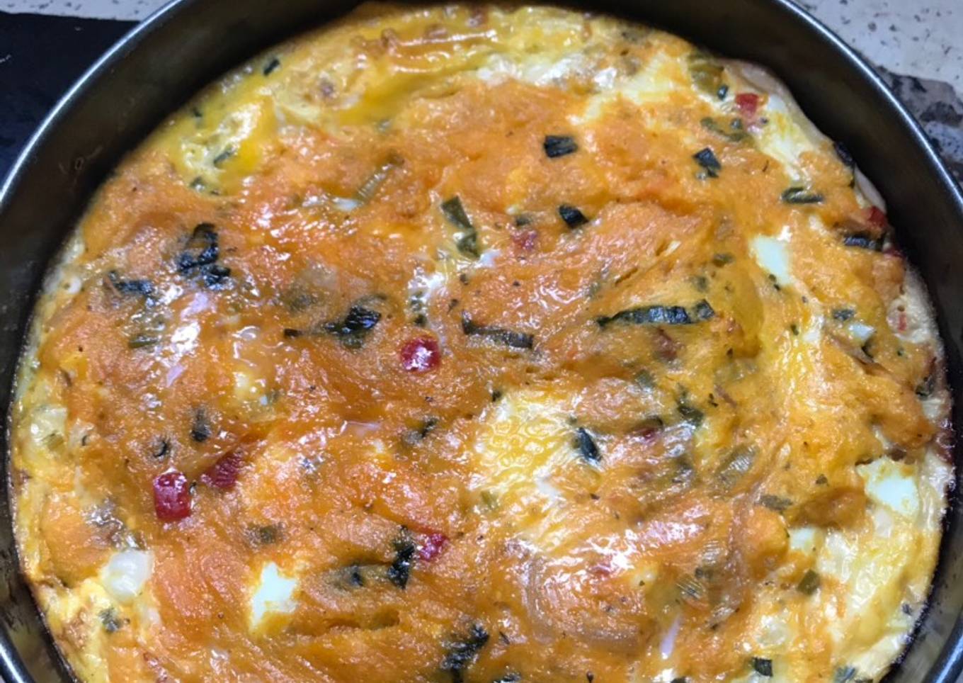 Tarta de calabaza y puerro
