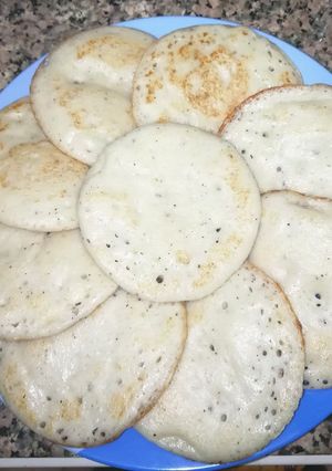 A picture of Chinnappam(small appams).