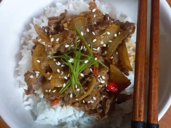 Cara Gampang Membuat Resep Beef Teriyaki (Rice Bowl) Anti Ribet, Sempurna