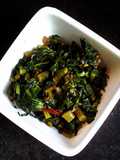 মূলো শাক ভাজা (mulo saag bhaja recipe in bengali)
