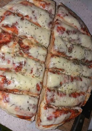 Una foto de Pizza con levadura fresca 🍕