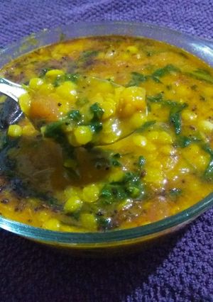A picture of Dal Palak Recipe.