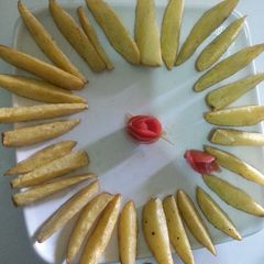 A picture of Spiced potato wedges#Festive dish contest Nairobi West.