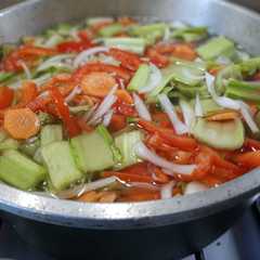 Una foto de Pencas de acelga al escabeche