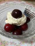 Cerezas a la crema