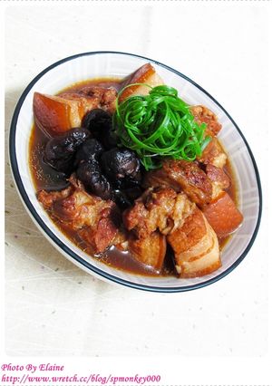 香菇麵輪燒肉 的食譜成品照片