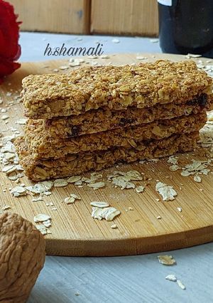 صورة لوصفة رقائق البروتين protein bars