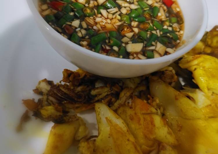 Recipe of Appetizing Sotong Bakar n sos Ala Thai