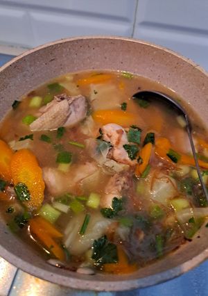 Foto resep Sop Ayam dan sayur (Bisa untuk menu MPASI)