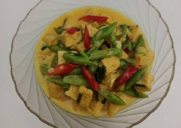 Buncis Tahu Santan Cepat Mudah