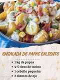 🥔✨ Ensalada de Papas Caliente 🥔✨