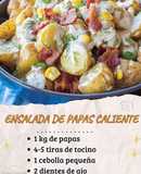 🥔✨ Ensalada de Papas Caliente 🥔✨