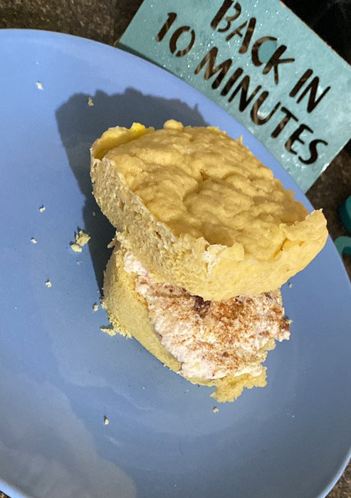 Una foto de Cake fit de 90 seg en el microondas