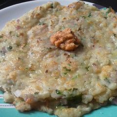 A picture of Rawa roti quick breakfast.