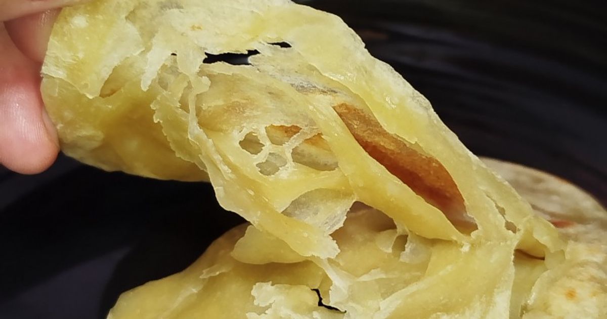 Roti Canai / Maryam Mudah Hanya 3 Bahan takaran sendok