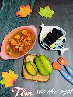 Hình của món Tôm xào chua ngọt (cthuc chị QUynh Nga).