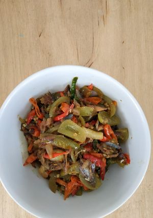Foto resep Ikan asin cabe ijo