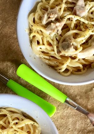 Foto resep Chicken Carbonara Pasta