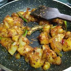 A picture of Dry Jeera Aloo.