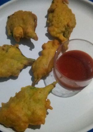 A picture of Palak ke pakode.