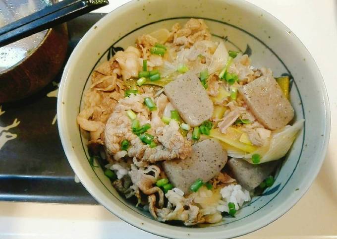 Resep Beef bowl Konyaku - Gyudon sehat oleh Akari Papa - Cookpad