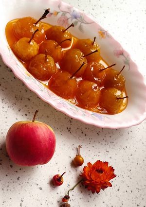 عکسی از دستور مربای سیب پروین پز