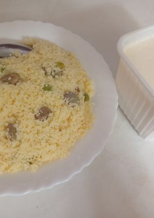 صورة لوصفة الطعام بالفول و الجلبانة