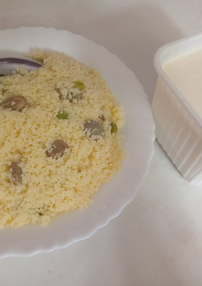 صورة لوصفة الطعام بالفول و الجلبانة