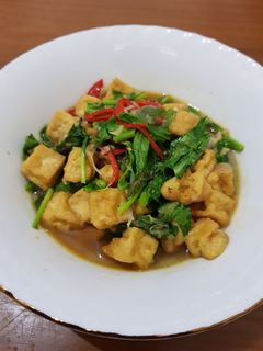 Foto resep Tumis sawi tahu