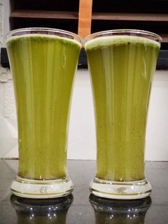 A picture of Mint cucumber lemon drink.