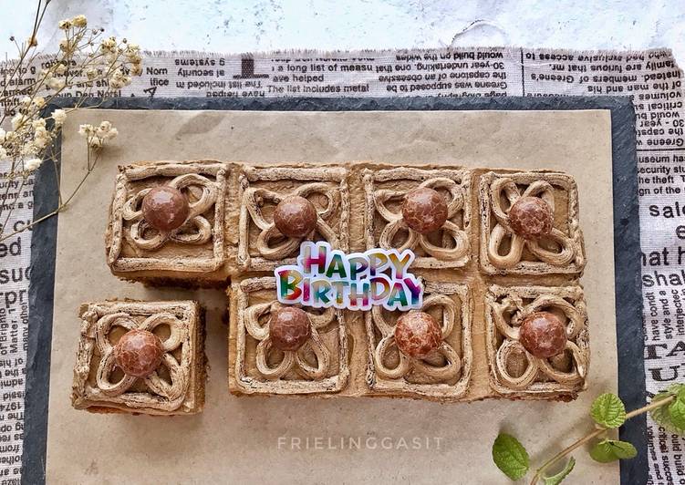 Easy Simple Birthday Cake 🎂 (cake potong)