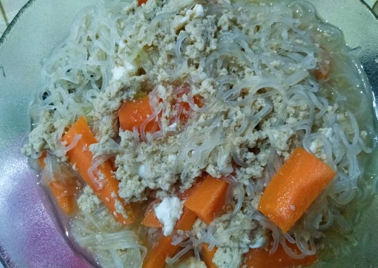 Resep Bihun rebus kribo 👩🏻‍🦱 yang Lezat Sekali
