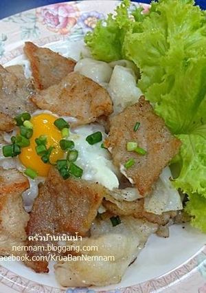 รูปของ ก๋วยเตี๋ยวคั่วหมูไข่อบ