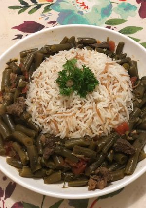 A picture of Green Beans with Meat.