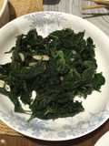 Sautéed stinging nettles