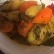بطاطا وجزر بنكهة ورق العنب بطريقتي