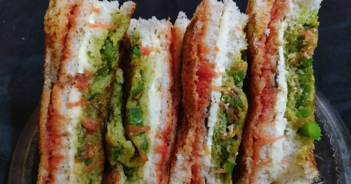 Tiranga Sandwich Recipe by Ujjaini Basu - Cookpad