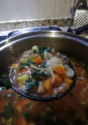 Una foto de Sopa Minestrone