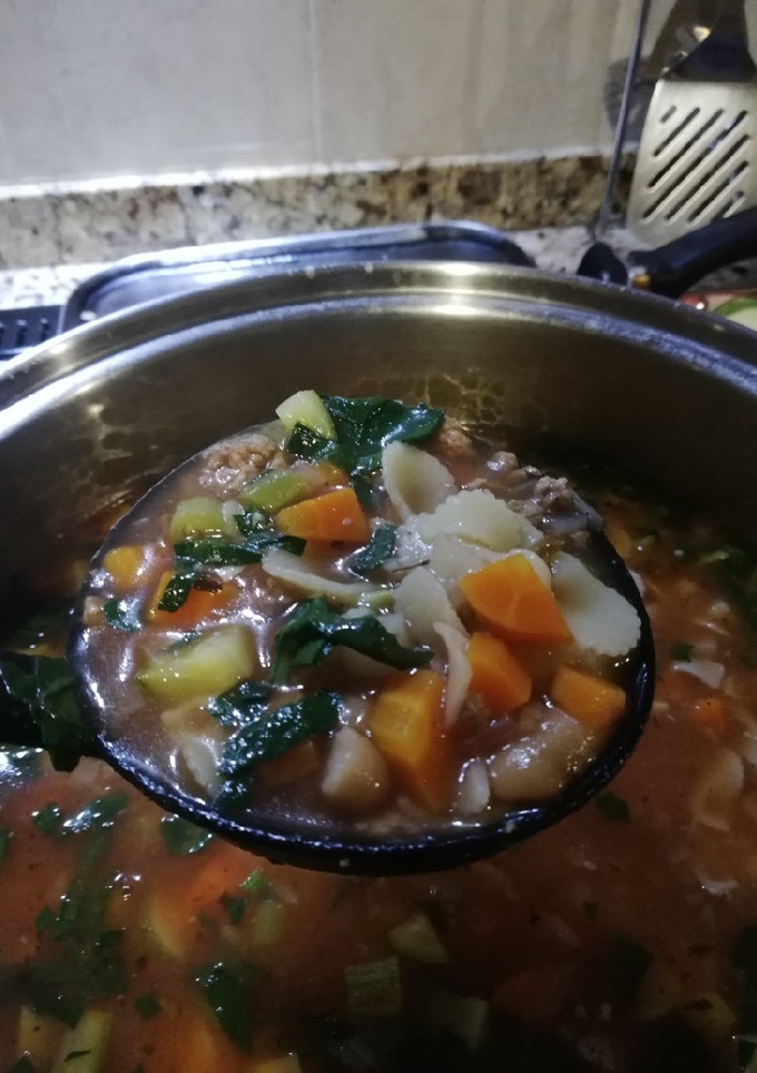 Una foto de Sopa Minestrone