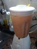 Licuado de ciruelas, peras, pelones, durazno y melón