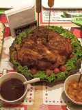 Cena de Navidad : pierna de cerdo horneada + ensalada Rusa