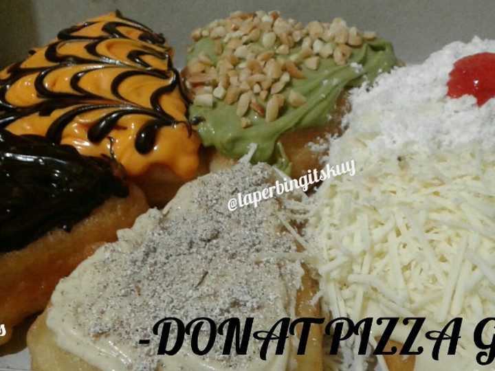 Wajib coba! Cara termudah buat Donat Pizza Topping Glaze  menggugah selera