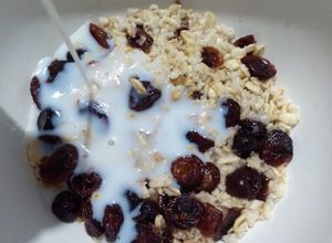 Una foto de Avena de una noche antes