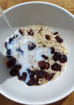 Una foto de Avena de una noche antes
