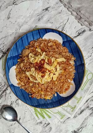 Foto resep Nasi Goreng Bakso Bumbu Kobe