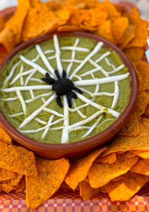 Una foto de Guacamole de Halloween
