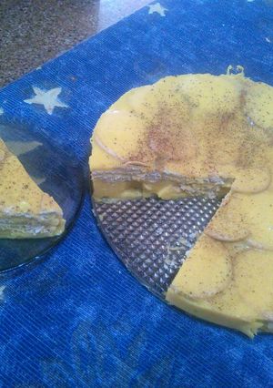 Una foto de Torta Fría de Natilla