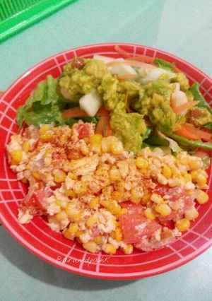 Foto resep (resep diet mayo) orak arik jagung telur