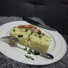 A picture of Chicken Cordon Bleu.