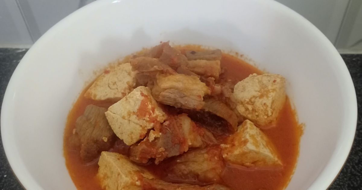 Asam Padeh Daging Tahu